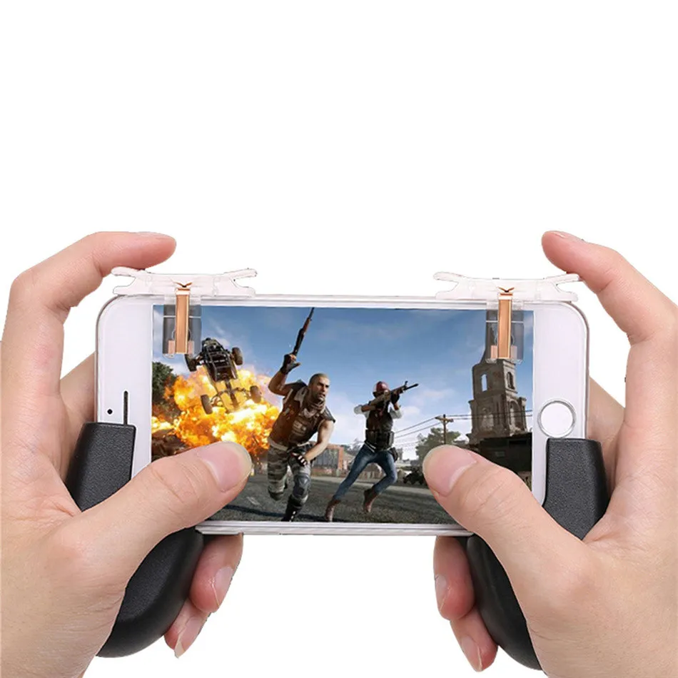  Mobile Game triggers for PUBG Fire Button Aim Key clips Handle Grip for Rules of Survival smart pho