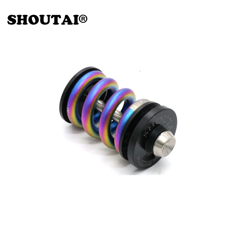 SHOUTAI الدراجة TC4 التيتانيوم سبائك الربيع مانع الصدمات الخلفي ل برومبتون BMX دراجة قابلة للطي أجزاء 4 ألوان SHOUTAI الدراجة TC4 التيتانيوم سبائك الربيع مانع الصدمات الخلفي ل برومبتون BMX دراجة قابلة للطي أجزاء 4 ألوان