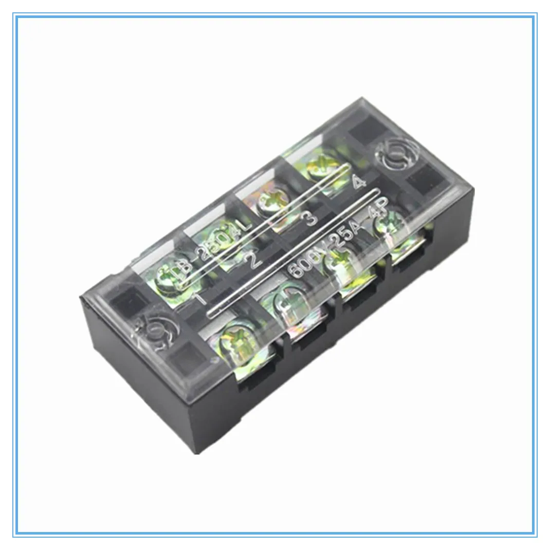 

1Pcs Dual Row Screw Terminal Block Strip 600V 15A TB-1504
