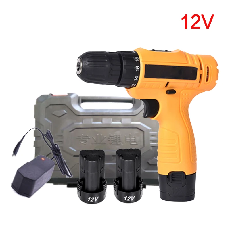 

12V Mini Electric Drill Lithium Cordless Hand Drill Household Multi-Function Electric Screwdriver Parafusadeira Power Tools