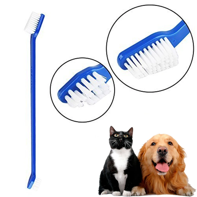 Title 6, New Pet Toys Dog Toothbrush Set Double Sided Ca...