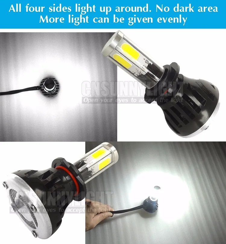 CNSUNNYLIGHT COB LED Headlight Kit H7 H11 H8 9005 HB3 9006 HB4 40W 4000LM Car Head Lamp Fog Light Replacement Bulb Play and Plug (18)