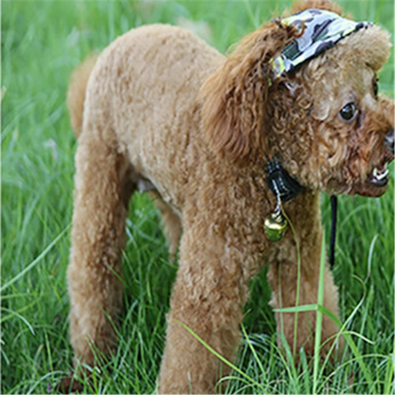 Summer Camouflage Pets Cap Hat Dog Cat Headband Canvas Outdoor Headdress Costumes Hair Band Visor Hat Cat Dog Accessories 40JA14 (4)