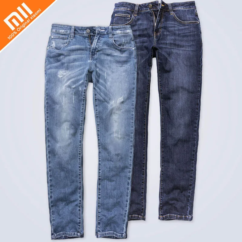 Xiaomi 90 points удобные джинсы мужские модели джинсов мужские прямые мужские брюки зимние мужские длинные штаны Свободные рабочие для работы