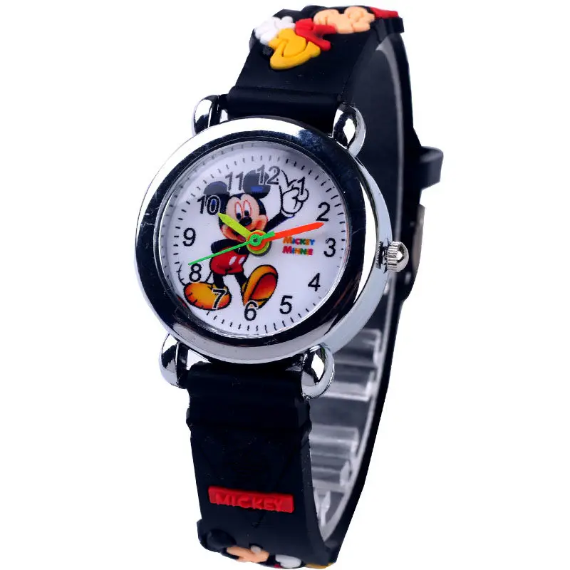 Детские модные часы с Микки Маусом, Детские кварцевые наручные часы, водонепроницаемые детские часы для маленьких мальчиков и девочек, студенческие часы, Relogio kol saati