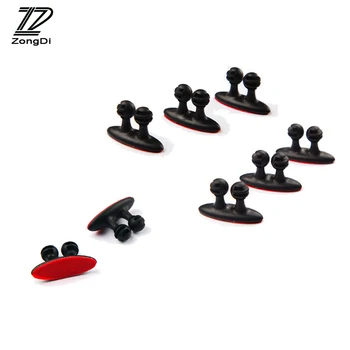 

ZD 8pcs Car Tidy Charging Cable Wire Clip Stickers For Kia Rio 3 Ceed Toyota Corolla 2008 Avensis C-HR RAV4 Prius Mazda 3 6 CX-7