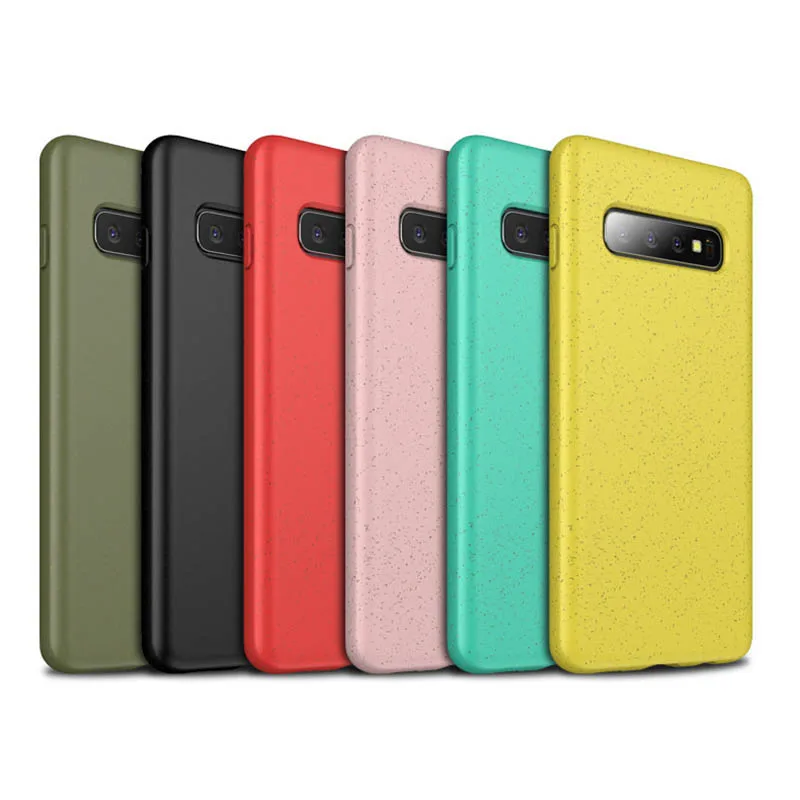 Straw Pattern Candy Color Soft Silicone Cellphone Case Cover for Samsung Galaxy S10 S10Plus S10e Mobile Phone Shell Accessories