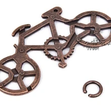 Классический Металлический Литой велосипед головоломка IQ головоломка игры игрушки для взрослых детей TC игрушка