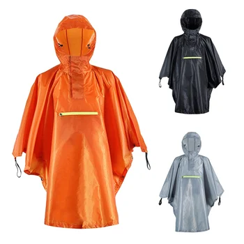 

New Outdoor Tools For Rain Waterproof Wear With Reflective Stripe Women Men Cloak Fishing Poncho Camping Tour Rain Gear