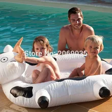 160CM 63Inch Giant Inflatable Cows Baby Pool Float 2017 New Ride-On Swimming Ring For Children Water Holiday Party Toys Piscina