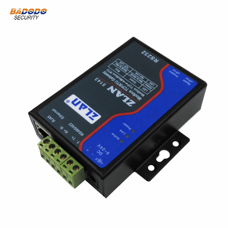 Конвертер ZLAN5143 RS232 RS485 RS422 в Ethernet RJ45 модуль RTU TCP шлюз сервер последовательных