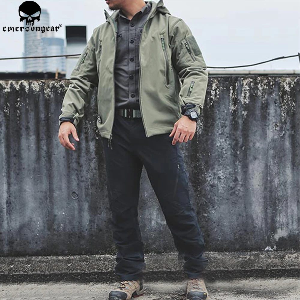EMERSONGEAR водонепроницаемая куртка с мягким корпусом Спортивная камуфляжная для