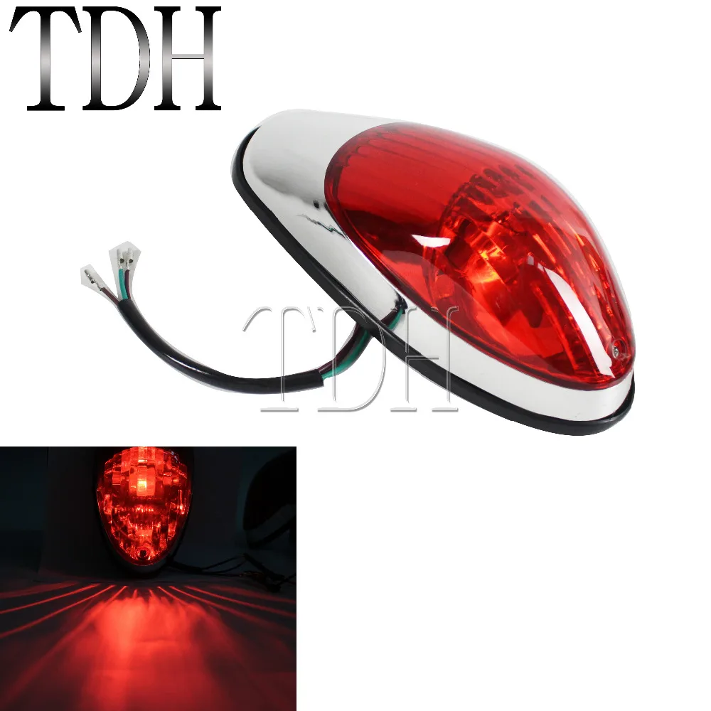 

12V Red Motorcycles Motorbike Brake Tail light Rear Lamp Taillight Brake Stop Lights For Harley Honda Yamaha Suzuki Kawasaki