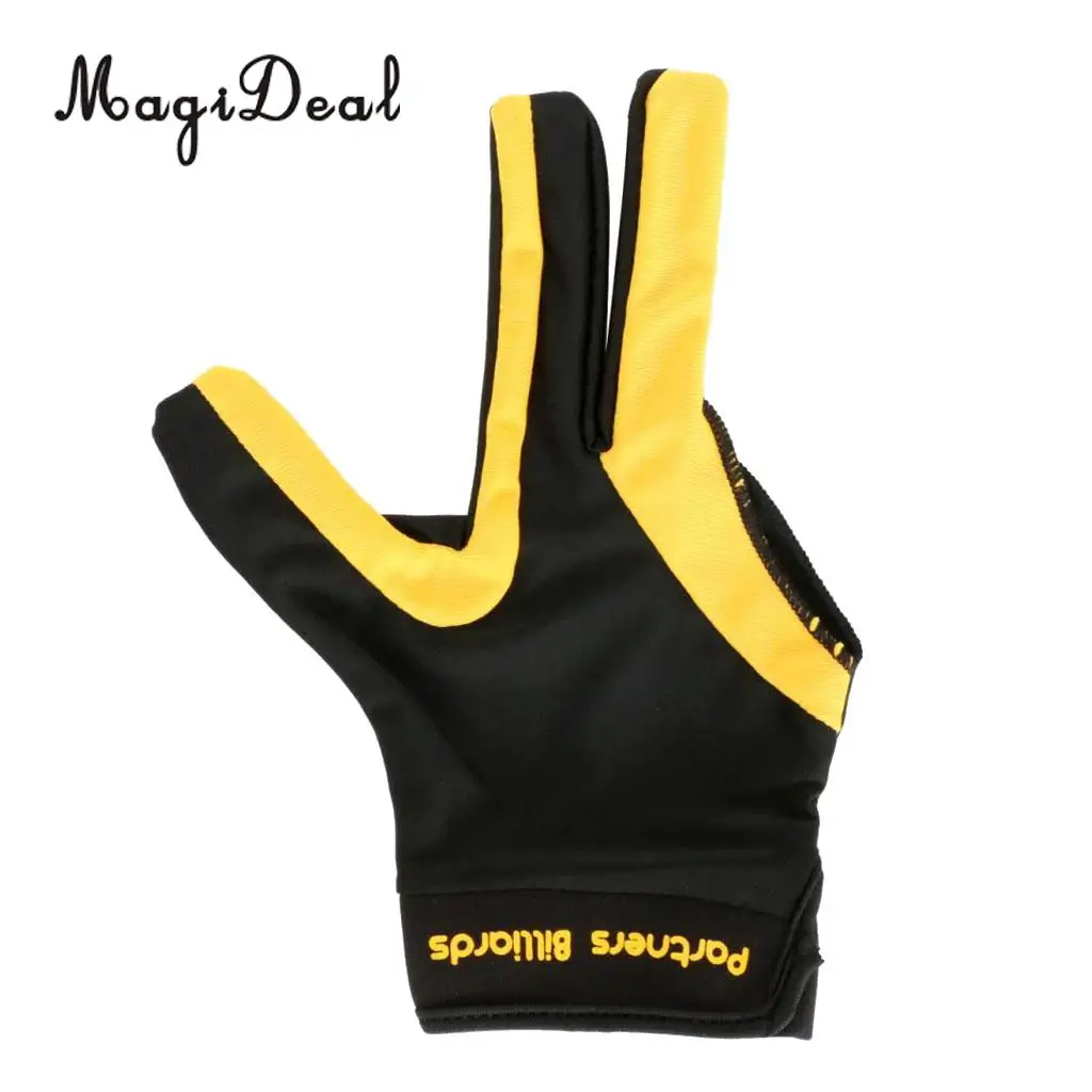 MagiDeal 1 Piece Three Fingers Full-finger Snooker Pool Cue Billiard Glove for Right Hand