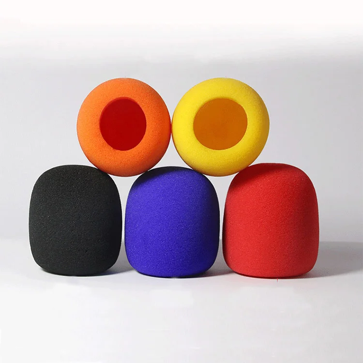 

100pcs Thicken Microphone Foam Mic Cover Professional Studio WindScreen Protective Grill Shield Soft Sponge Microphone Cap