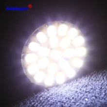 100 Uds 1156 P21W BA15S 13014 22SMD bombillas LED se utiliza para volver de luz de marcha atrás, freno luces de cola luces RV blanco adebayor