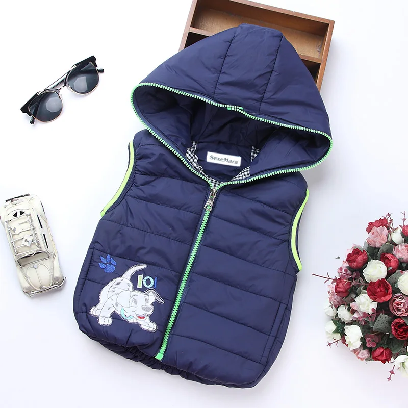 Buy Fashion Autumn Boy Vest Kids Clothes Coat Hooded