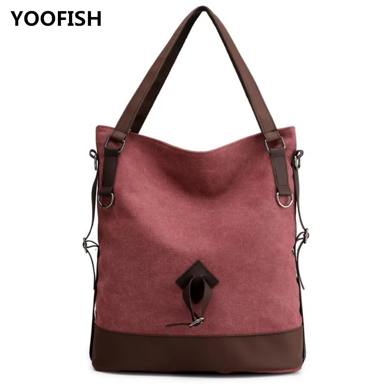

YOOFISH Hot sale luxury handbags women bags designer Casual shoulder slanting canvas bag free shipping XZ-137.