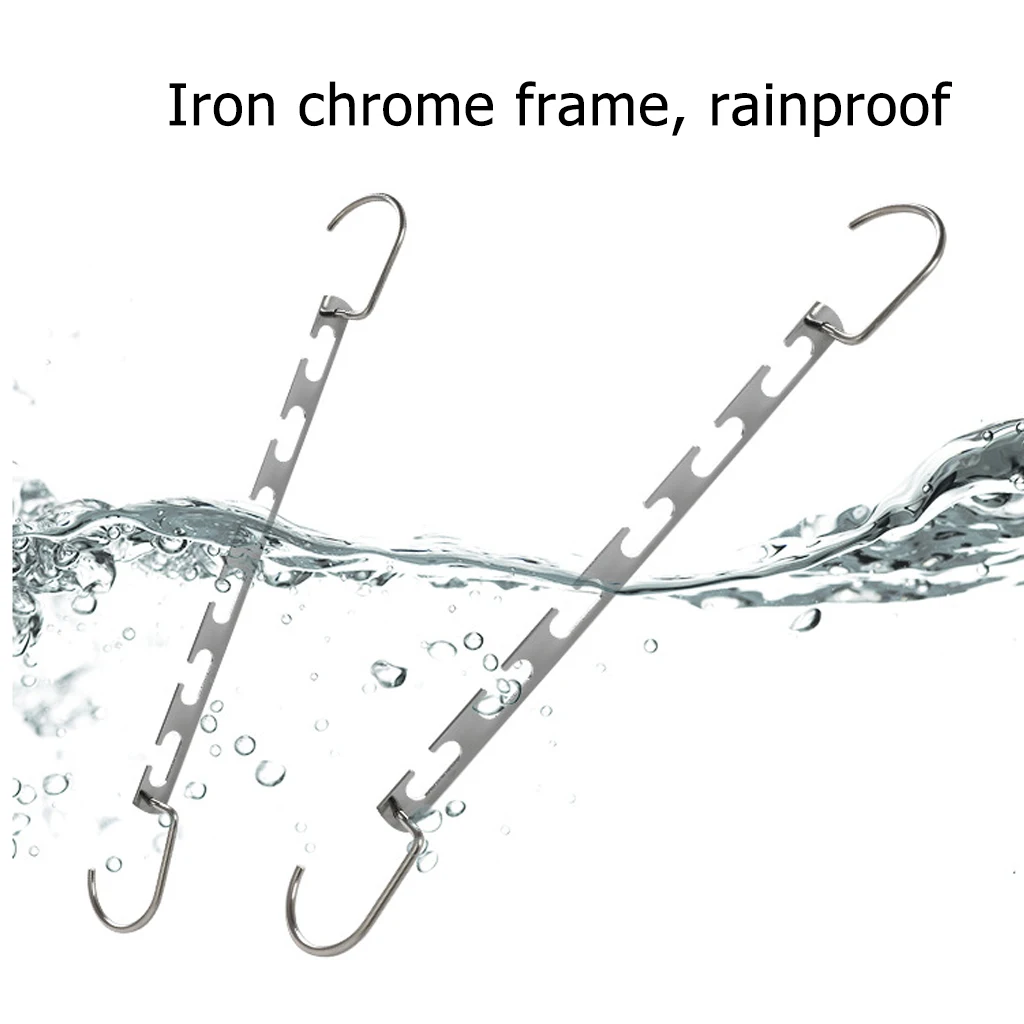5 шт./компл. 6 отверстий одежда для защиты от ветра, металлическая вешалка многофункциональная волшебная подвесная цепь вешалка для шкафа Экономия пространства Организатор Крюк J09