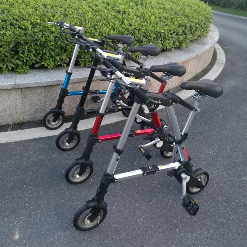 

2018 Hot Sale 8'' 8 Inch bike Folding Bicycle Bike Mini ultra-light Small Bicycle Black/White/Red/Blue