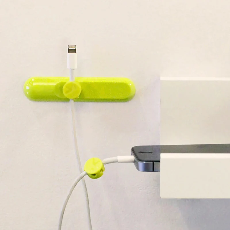 

Colorful Organizer Cable Magnetic Cable Management Clip For Phone USB Data Cable Organizer Wire Cord Holder Desktop Cable Winder