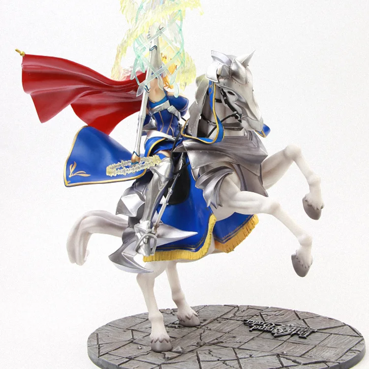 45 см аниме фигурка Altria Pendragon Fate Grand Order FGO Saber Lancer Horseback Gunman версия модели ПВХ украшения куклы новые