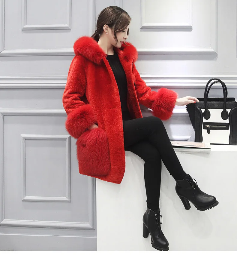 TUHAO, зимнее женское пальто из искусственного меха, женская меховая шапка, меховая куртка, роскошное женское длинное пальто, Офисная Меховая куртка, Женское пальто, большой размер, FR-1