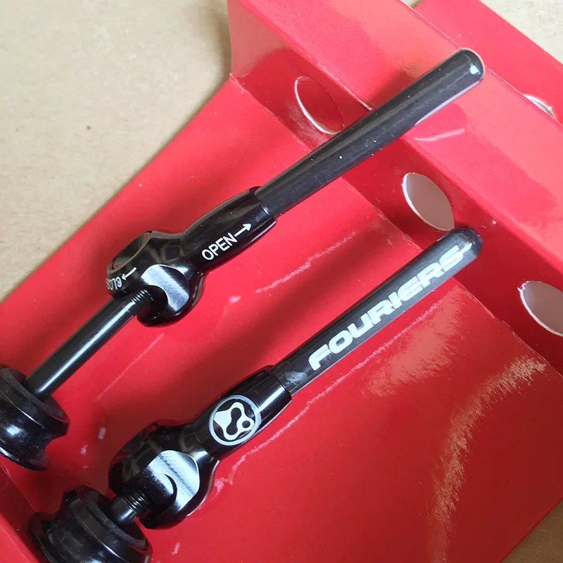 Fouriers Titanium Carbon Skewers Quick Release for MTB Mountain Road Bike 100mm 130mm 135mm Bicycle QR Shaft