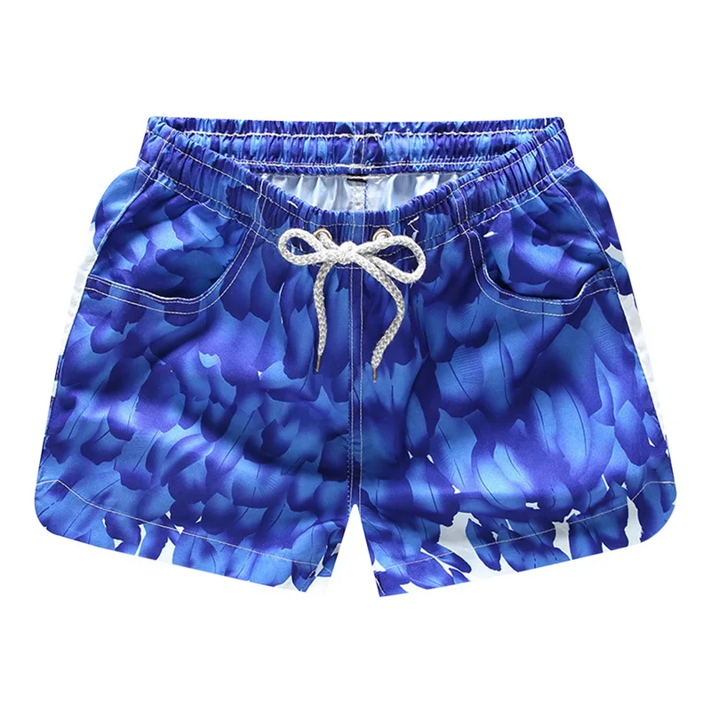 

Casual Print Beachwear Shorts Women Fashion Sexy Trunks Hot Ladies Board Short Drawstring High Waist Short Pants Slim Shorts