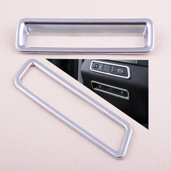 

DWCX 2PCS Silver ABS Chrome Center Console Control Interior Window Switch Panel Cover Trim Fit For Hyundai Sonata 2015 2016 2017