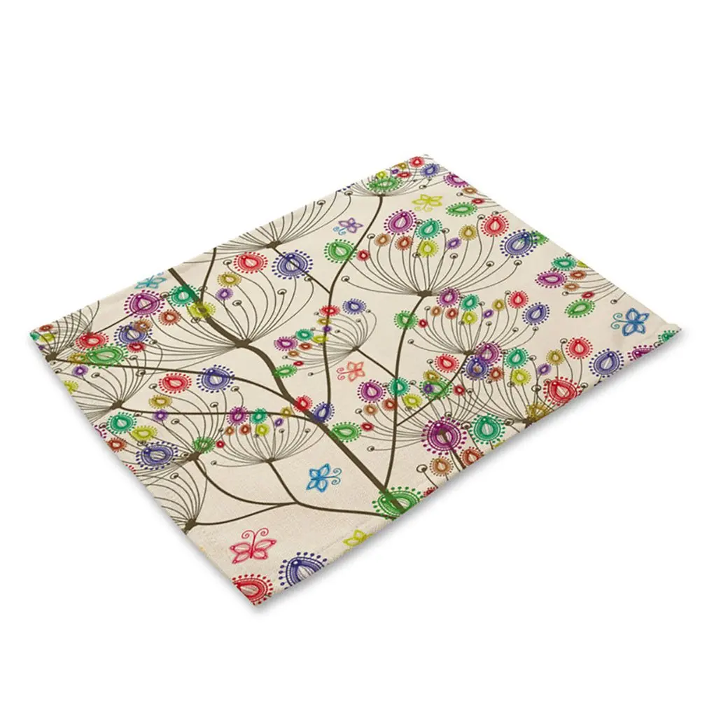 

Tabletop Place Mats Heat Resistant Non Slip Table Mats Waterproof Dining Placemats Coasters Coffee Table Decoration
