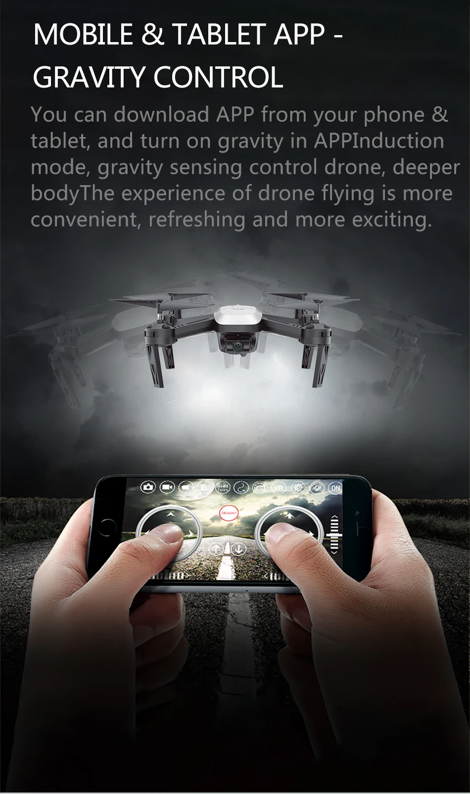 RC Drone SMRC T6 S8W RC Quadcopter Drone WIFI FPV Live Transmission 2MP Wide HD Camera Fixed Height Remote Control Aircraft  (5)