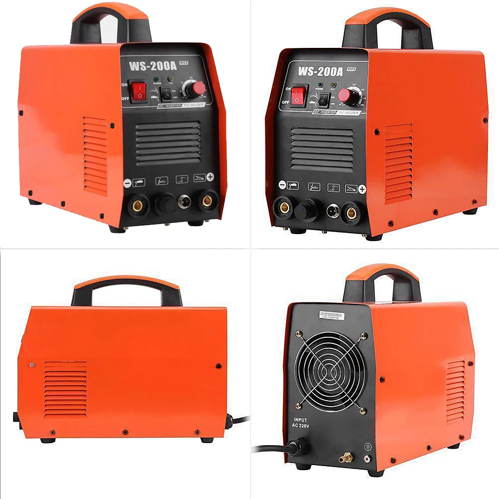 WS 200A сварочный аппарат TIG Argon аргоновый Калибр цифровой пистолет набор сварочных