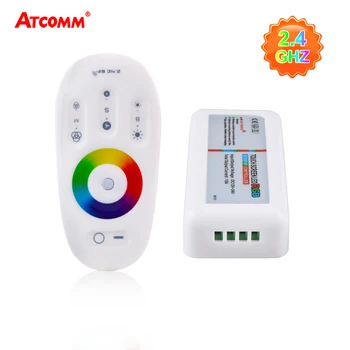 

2.4G Wireless Touch Screen LED RGB RGBW Controller DC 12-24V RF Remote RGB Dimmer Apply to 5050 2835 RGB RGBW LED Strip Light