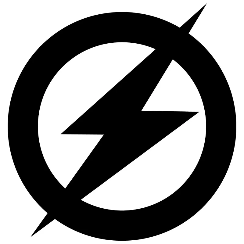 

14.6cm*15.1cm Super Hero The Flash logo Fashion Car-Styling Car Sticker Black/Silver S3-6563