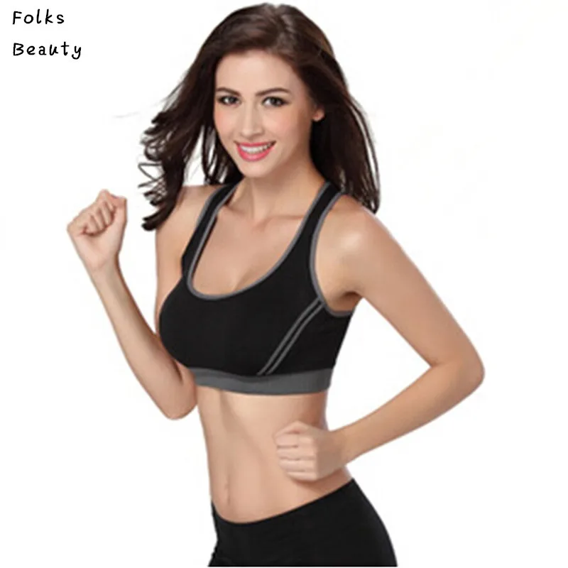 

Hot new Women Bra Top Push Up Seamless Racerback Padded Drop Shipping 8 colors