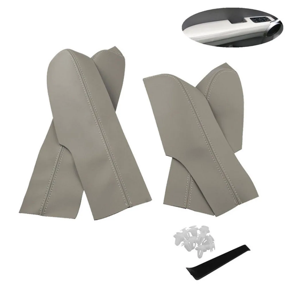 

Car Beige Door Panel Armrest Leather Cover Door Panel Armrest Real Leather for Honda Civic Sedan 06-11