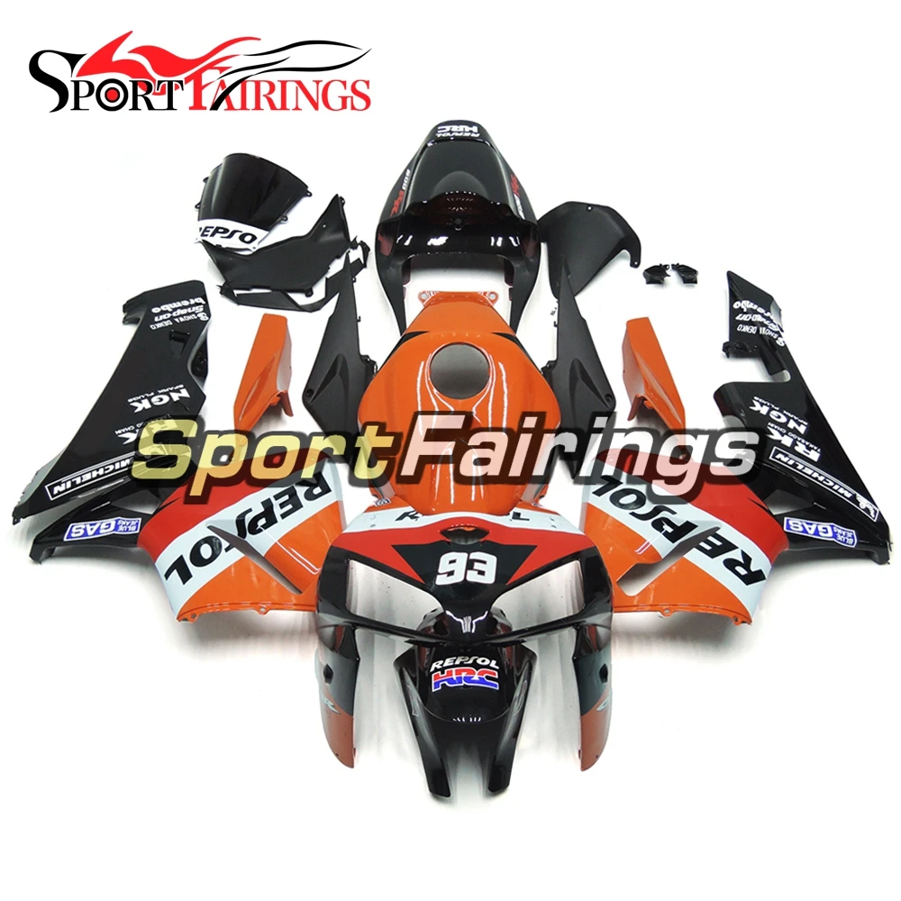 Полный Инжекционный АБС пластик обтекатель комплект для Honda CBR600RR F5 2005 2006 CBR600 RR 05 06