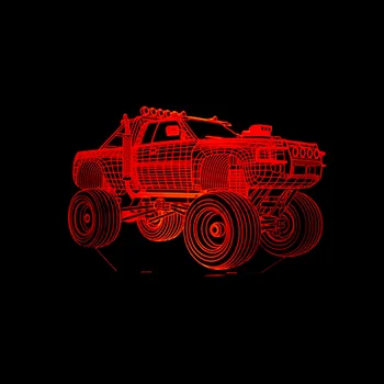 

New Suv 7 Colorful Desk Lamp Touch Remote Control 3d Led 3d Lamp Models 3d Nightlight Table Lamps For Living Room