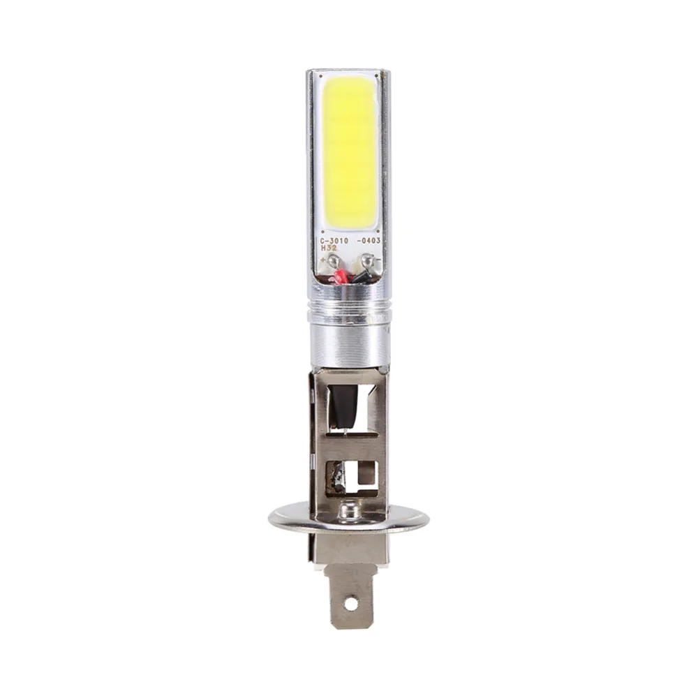 

Car-Styling H1 DC12V 6000K Car Fog Lights Xenon White LED Bulbs Car DRL Driving Lamps COB Lights Super Bright 1pcs