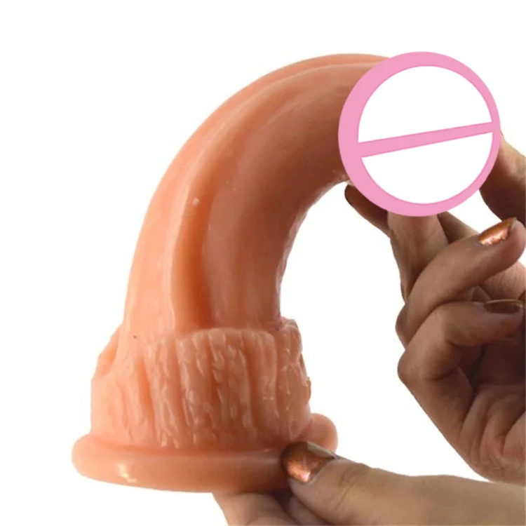 New Thick Dildo Crocodile Skin Sex Toys for Woman Silicone Real Rubber Dick Foreskin,novelty dildo,Adult Toy Sex Products