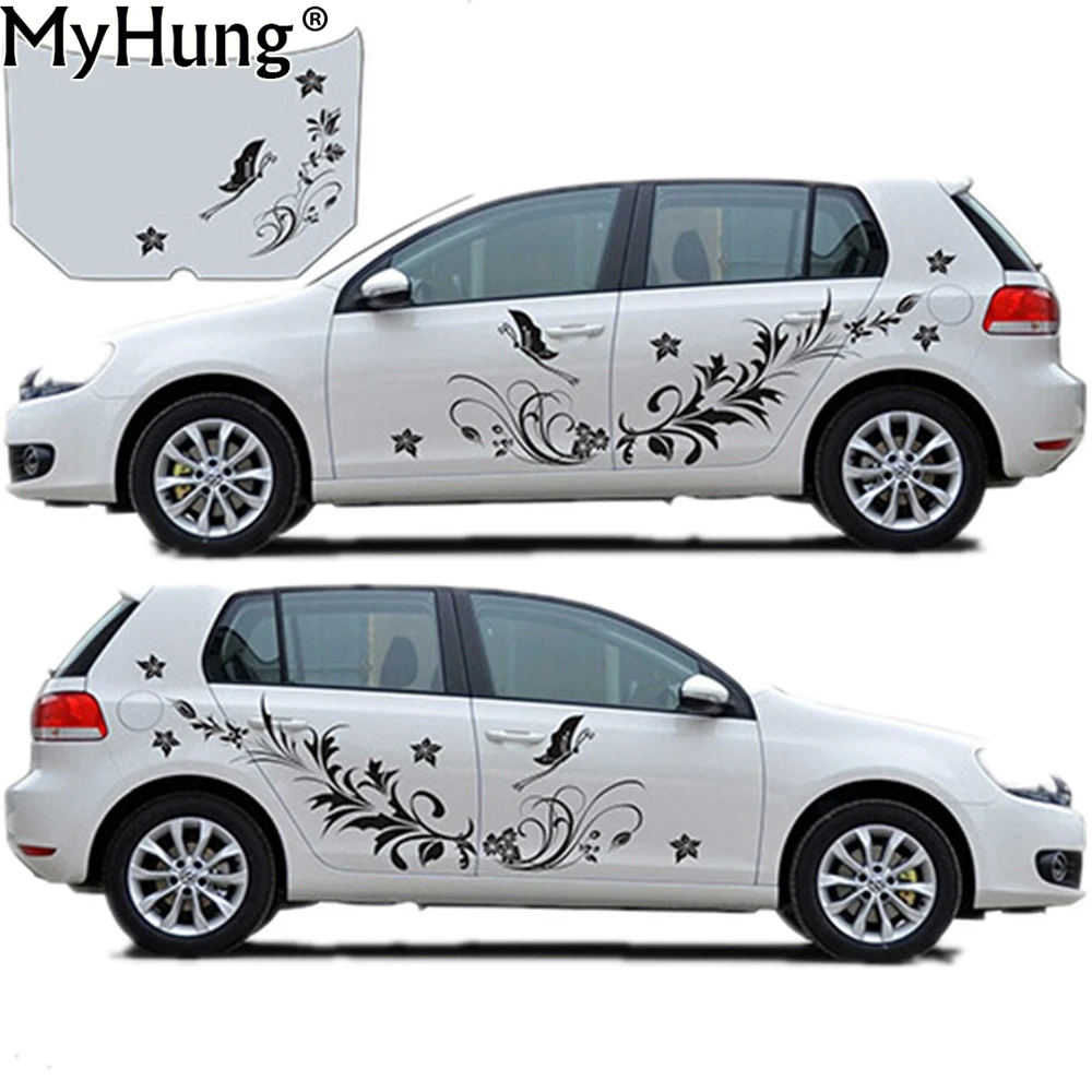 eksperimentel Uddrag flertal Car Body Stickers For Cars Natural Flower Vine Dragonfly Shape Whole Decals  Vinyl Sticker Car-styling 1 Set Auto Accessories - Car Stickers - AliExpress