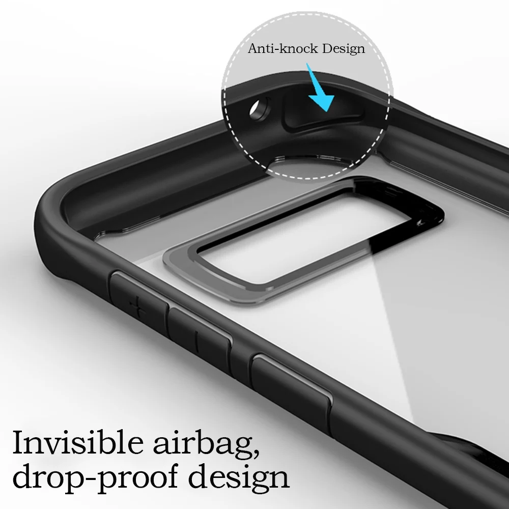 Модный чехол для Samsung Galaxy S9 Прозрачный ударопрочный A8 2018 оболочка S8 Plus