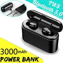 3000 мАч TWS X8s Беспроводная Bluetooth 5,0 гарнитура IPX7 водонепроницаемые мини наушники Близнецы наушники 5,0 стерео наушники для телефона