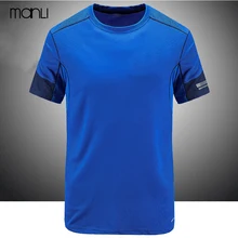 MANLI футболки для бега мужские летние быстросохнущие Бодибилдинг Кроссфит топы фитнес Теннис Футбол Джерси тренажерный зал Demix спортивная одежда