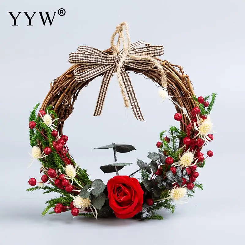 

Christmas Ornaments Hanging Wreath Props Wedding Decorations Dried Flower Christmas Wedding Decor For Home New Year Party Decor