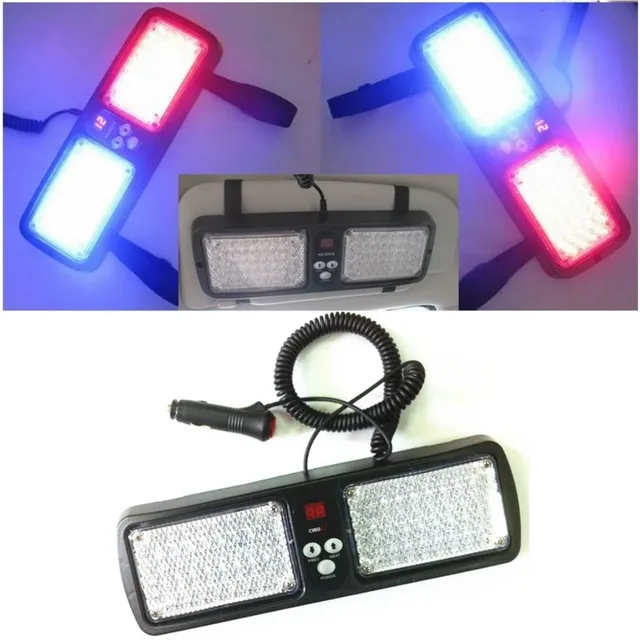 Led car sun visor light 12v Automotive Emergency flashing warning