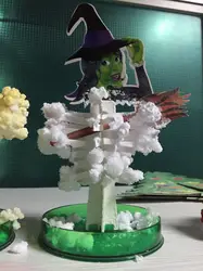 2018 17x10 см Фиолетовый DIY Magic Выращивание Хэллоуин ведьмы деревья волшебный растут Бумага Hallowmas волшебница дерево комплект науки детские