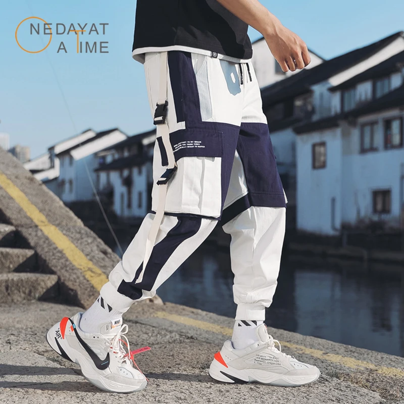 

Men's Multi Pockets Cargo Harem Pants Hip Hop Casual Male Track Pants Joggers Trousers Fashion Harajuku Hipster Streetwear Pants
