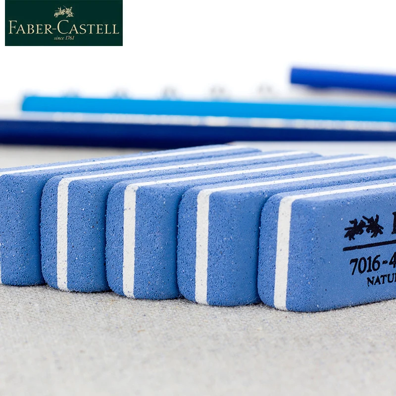 Faber Castell 천연 고무 지우개, 모래 고무 만년필, 어린이용 잉크 지우개, 7016-40, 1 피스